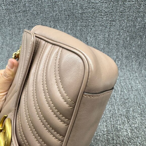 Gucci Marmont Small Brown Leather Crossbody Bag fbcco999-102225 - Picture 9 of 15